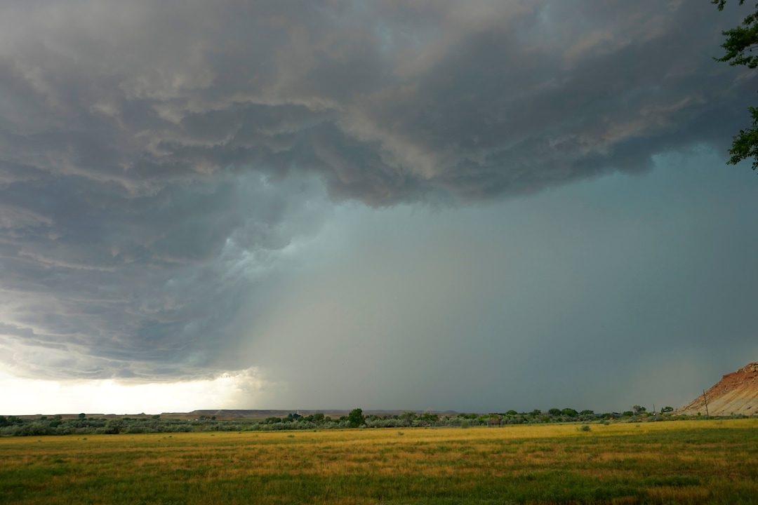 (Christopher M. Bartel  |  Collection of the University of Maryland Art Gallery) "Large Storm," an image photographed by Christopher Bartel during his time working at Skinwalker Ranch in Utah's Uinta Basin. The photo is part of an online exhibit, "Skinwalker Ranch Portfolio," presented by the University of Maryland Art Gallery.
