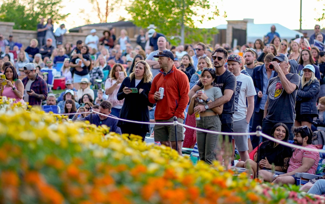 (Francisco Kjolseth | The Salt Lake Tribune) People enjoy the sound of KALEO as they kick off the first concert of the season at Red Butte Garden on Wednesday, May 18, 2022.