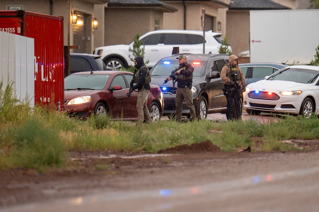 (Trent Nelson | The Salt Lake Tribune) FBI agents raid the home of Samuel Bateman in Colorado City, Ariz., on Tuesday, Sept. 13, 2022. Prosecutors this week accused Bateman of helping orchestrate the escape of girls he considered his wives from state foster care while behind bars awaiting trial. In court documents filed Wednesday, Dec. 14, 2022, they allege the self-described polygamous "prophet" worked with adult women he also claims as wives to help the underage girls escape foster placements they were sent to after his arrest earlier this year.