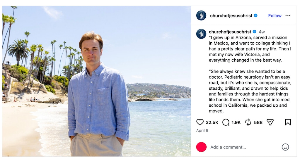 (Screen grab via RNS) This April social media post by The Church of Jesus Christ of Latter-day Saints ignited a storm of controversy about motherhood and the roles of women.