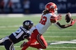 (Francisco Kjolseth | The Salt Lake Tribune) Utah State Aggies safety Malik McConico (21) breaks up a pass intended for Utah Utes tight end Landen King (82) as Utah State hosts the University of Utah during the first half of an NCAA college football game Saturday, Sept. 14, 2024, in Logan, Utah.