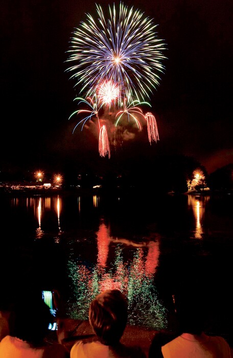( Trent Nelson | Tribune file photo ) Fireworks ring in Independence Day in Salt Lake City's Sugar House Park in 2010.