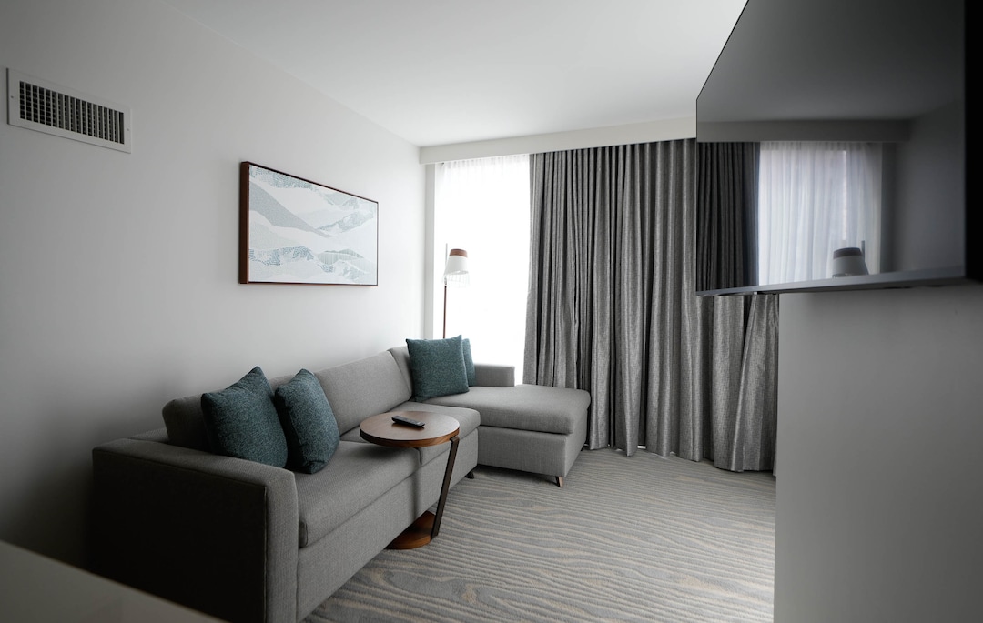 (Francisco Kjolseth | The Salt Lake Tribune) A new residential and hospitality center known West Quarter, located at 100 South and 300 West in Salt Lake City, opened on Wednesday, April 19, 2023. It includes 240 luxury apartments in a tower called The Charles and 272 guest rooms spread over two hotels, Le Meridien and Element, along with several restaurants and soon-to-be opened retail outlets at ground level.