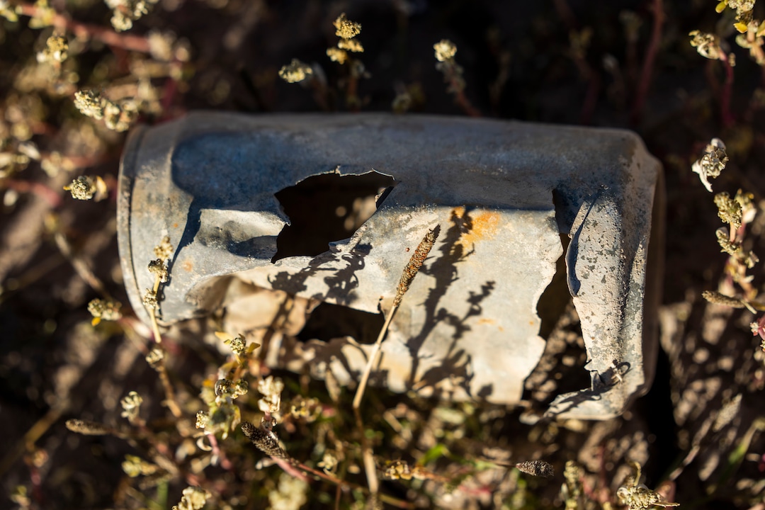 (Rick Egan | The Salt Lake Tribune)  Drought conditions have lowered the level of Rockport Reservoir to reveal old shoes, aluminum cans, and parts of an old pioneer ghost town. Monday, Sept. 20, 2021.