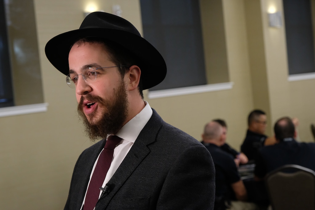 (Francisco Kjolseth | Tribune file photo) Orthodox Rabbi Avremi Zippel of the Chabad Lubavitch of Utah posted a photo on Instagram on Sunday showing a swastika scratched into the synagogue's door.