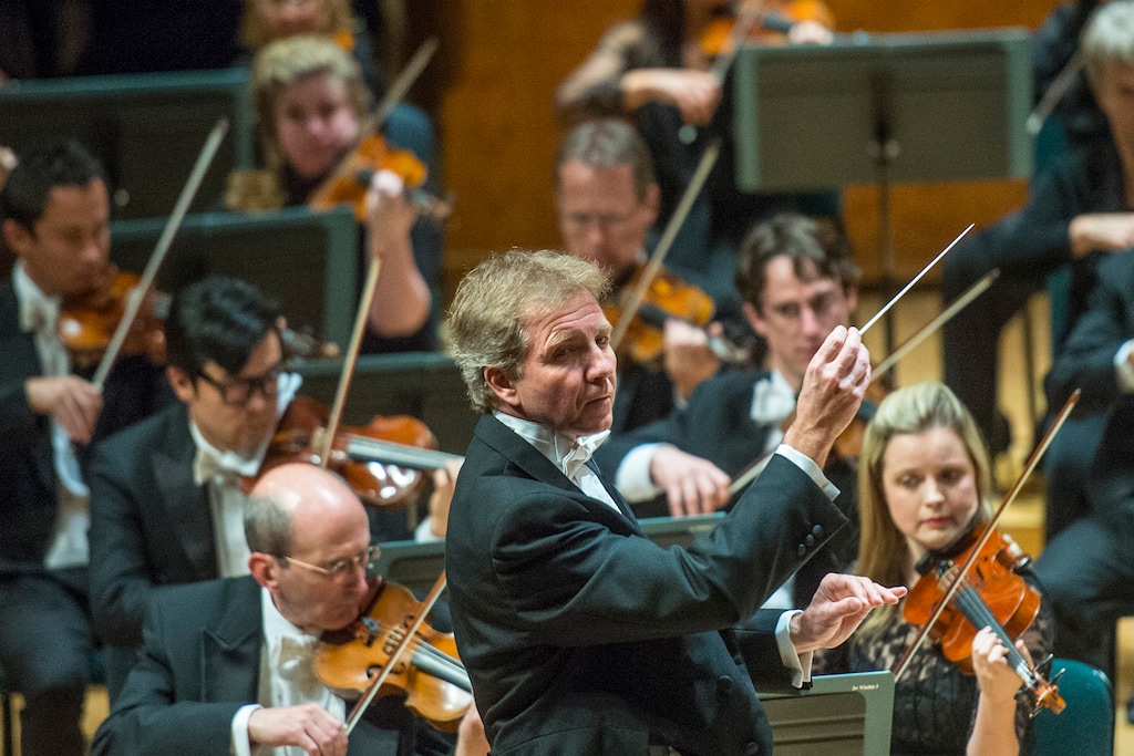 (Chris Detrick  |  Tribune file photo) Thierry Fischer conducts the Utah Symphony in 2015.