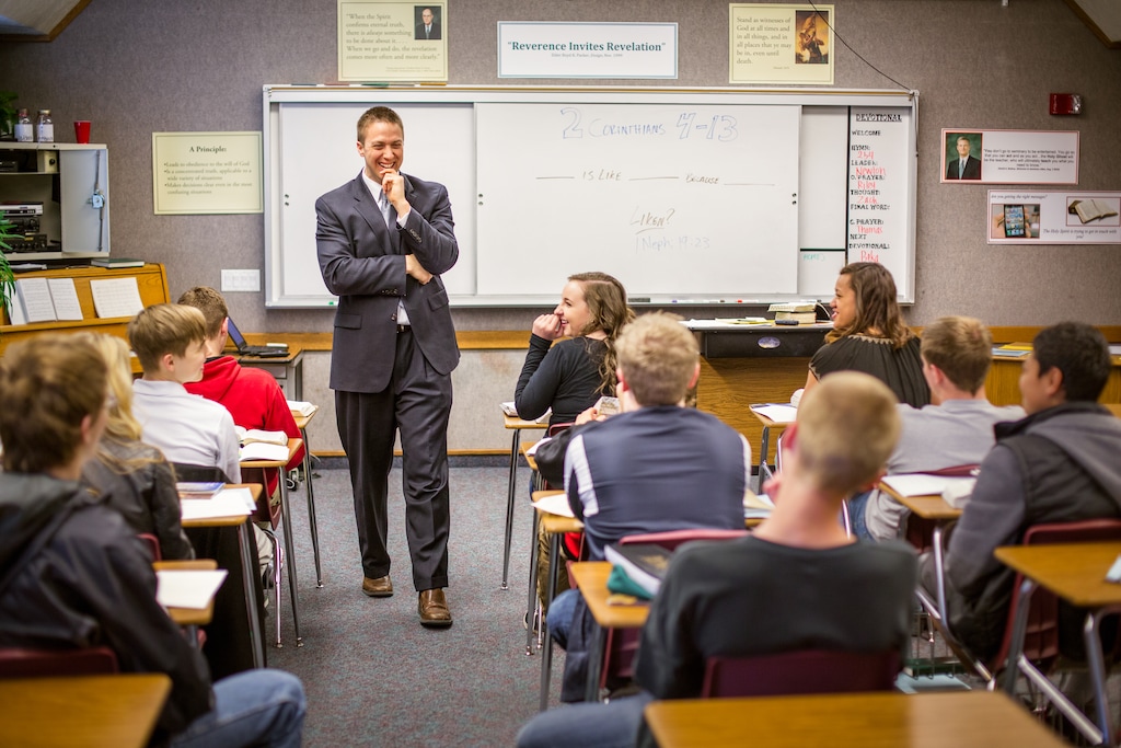 (Photo courtesy of The Church of Jesus Christ of Latter-day Saints)
In addition to Sunday worship and the weekly and summertime activities, Latter-day Saint youths ages 14 to 18 enroll in seminary.