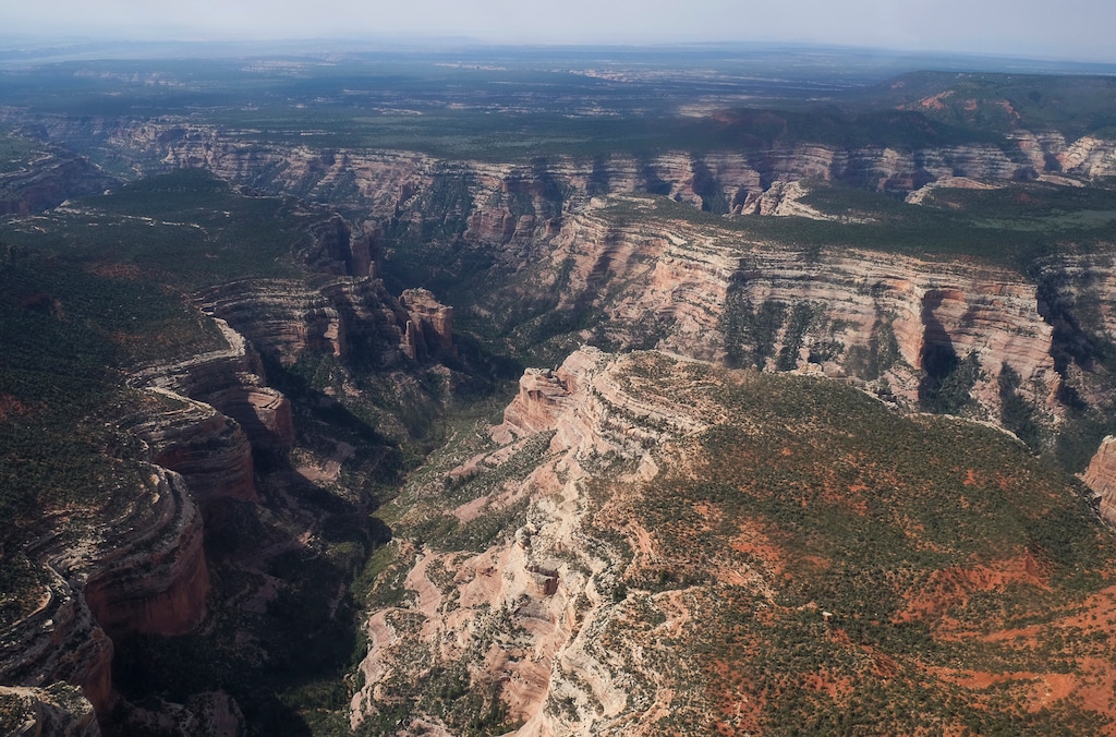 (Francisco Kjolseth | The Salt Lake Tribune) This May 8, 2017, file photo. shows Arch Canyon within Bears Ears National Monument in Utah. President Donald Trump's decision to drastically reduce and break up a national monument in Utah wasn't the only blow Native American tribes say they were dealt last week. The proclamation Trump signed changes the makeup of a tribal advisory commission for Bears Ears National Monument. It adds a San Juan County, Utah, commissioner who supported peeling back protections for the land.