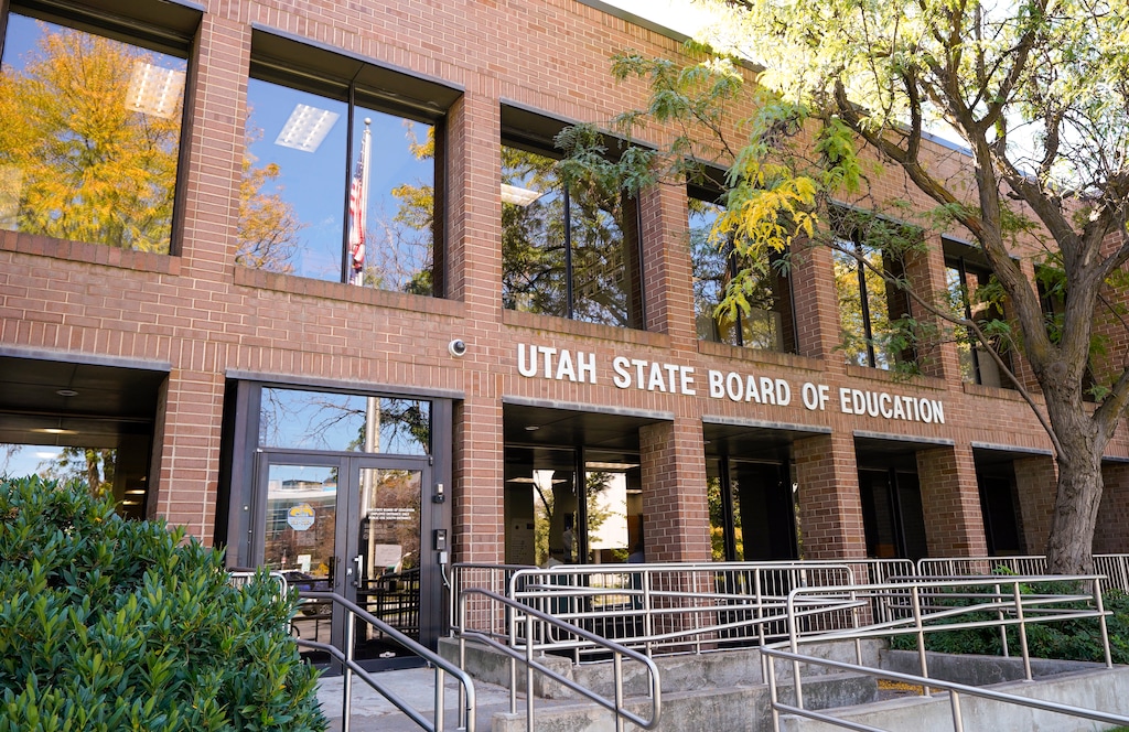 (Chris Samuels | The Salt Lake Tribune) The Utah State Board of Education Building in Salt Lake City. Eight different Utah state school board seats are up for grabs this November, but four races have already been decided.