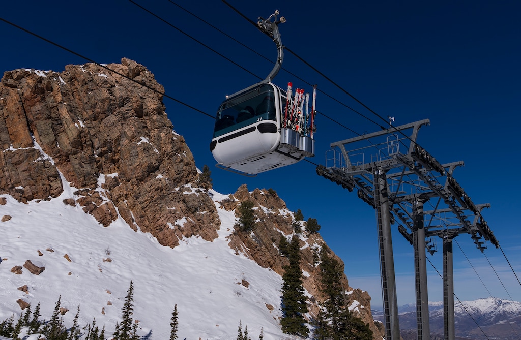 (Leah Hogsten | The Salt Lake Tribune) Snowbasin's fast and efficient lift system contributed to its high ranking in Ski Magazine's annual Top 30 Resorts in the West readers poll. 