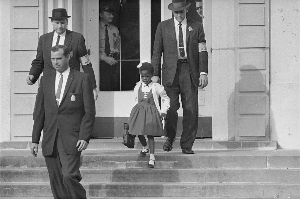 (AP photo)

U.S. deputy marshals escort six-year-old Ruby Bridges from William Frantz Elementary School in New Orleans, La., in this Nov. 1960 file photo.