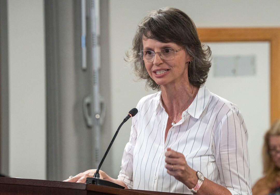 (Rick Egan | The Salt Lake Tribune)  Jennifer Graviet speaks, during a public hearing on the Utah State Board's recent rules for teaching about racism in the K-12 classroom at the State Board of Education in Salt Lake City, on Thursday, July 22, 2021.