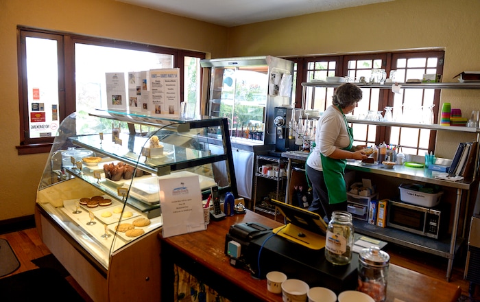(Leah Hogsten  |  The Salt Lake Tribune)  Owner Raelynn Potts prepares orders at Auntie Rae's Dessert Island in Holladay.
