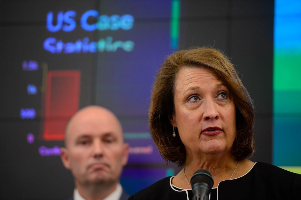 (Trent Nelson | Tribune file photo) Ruth Watkins, president of the University of Utah, speaks at a news conference in the state's Emergency Operations Center on Thursday, March 12, 2020 addressing the current state of COVID-19 in Utah. Representatives from the Utah System of Higher Education, the Utah Board of Education, Utah Jazz, local health authorities and Utah Department of Health were also present.