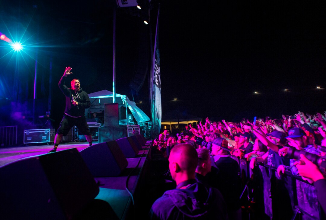 (Rick Egan  |  The Salt Lake Tribune)  Atmosphere performs at the Reggae Rise Up Music Festival, at the Rivers Edge near Heber City. Saturday, Aug. 25, 2018.