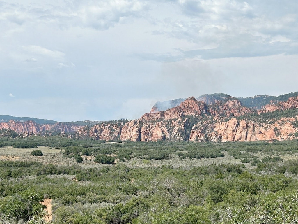 (The National Park Service) Smoke from Kolob Terrace Fire in Zion National Park.