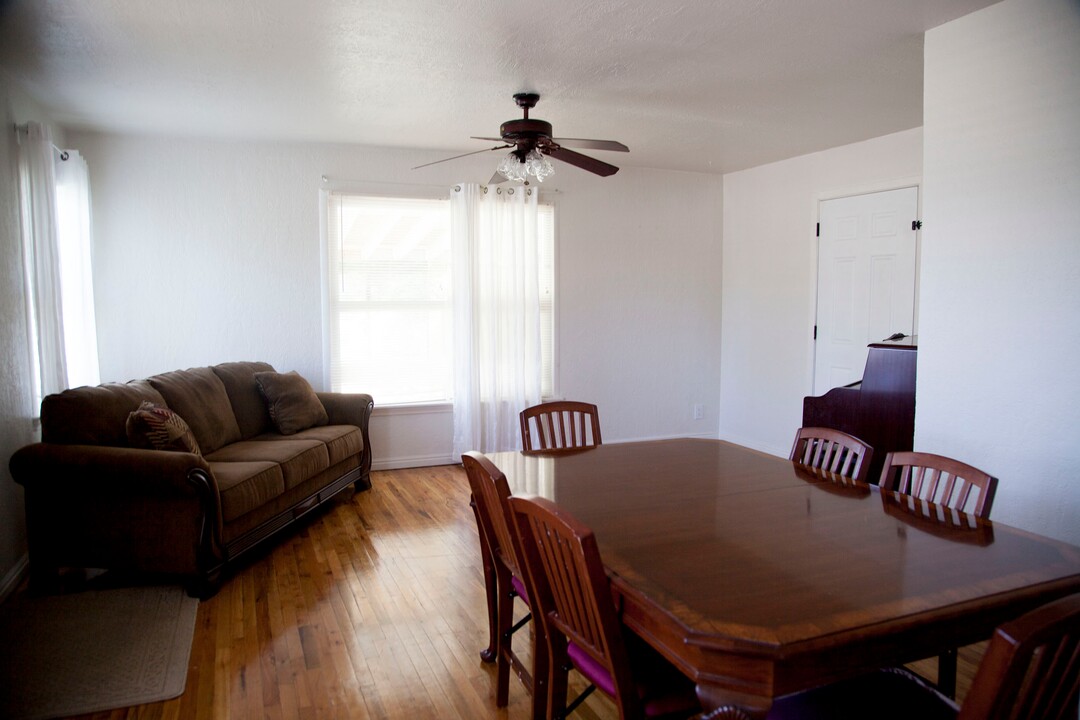 (Stella Yu |  The Salt Lake Tribune) Located right across the street from Parkview Elementary, this Glendale home has easy access to school. The 1,088-square-foot home comes with three bedrooms, one and a half bath, a kitchen and a living room with hardwood flooring.
