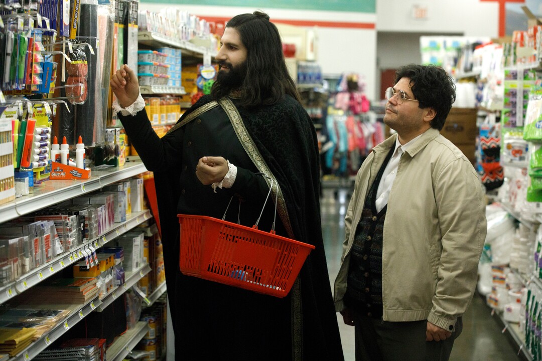 (Photo courtesy John P. Johnson/FX) Kayvan Novak as Nandor and Harvey Guillen as Guillermo in “What We Do in the Shadows.”
