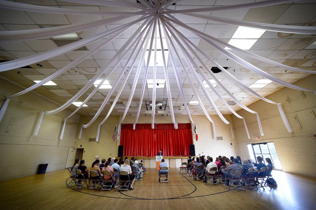 (Scott Sommerdorf   |  The Salt Lake Tribune)   The rally entitled "#SummerResistance Day of Action: Protecting DACA," put on by the Utah State Democratic Party and Utah State Democratic Hispanic Caucus at the Centro Civico Mexicano, Sunday, August 20, 2017. 
