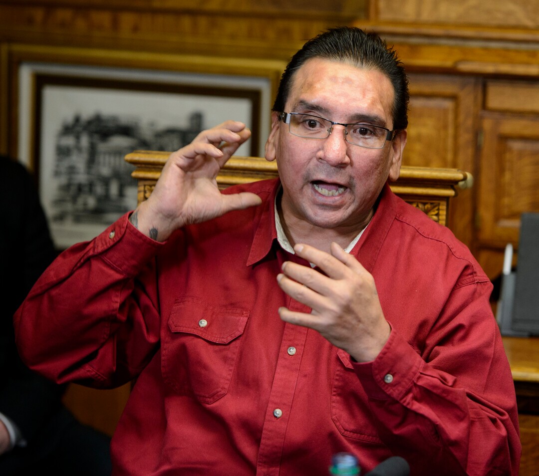 (Steve Griffin  |  The Salt Lake Tribune) Fernando Coronado talks to the media after attorney Robert Sykes played the West Valley City police body camera video where two officers tased Coronado after Coronado's wife, Tabaththa Coronado, called them concerned that he was suicidal. Coronado suffered brain damage when he fell and hit his head on a stucco wall and a concrete floor, as a result of being stunned. Sykes has filed a federal lawsuit against the two West Valley City police officers. The news conference was in Sykes offices in Salt Lake City Thursday January 25, 2018.