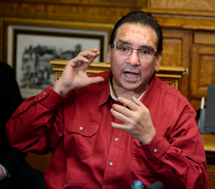 (Steve Griffin  |  The Salt Lake Tribune) Fernando Coronado talks to the media after attorney Robert Sykes played the West Valley City police body camera video where two officers tased Coronado after Coronado's wife, Tabaththa Coronado, called them concerned that he was suicidal. Coronado suffered brain damage when he fell and hit his head on a stucco wall and a concrete floor, as a result of being stunned. Sykes has filed a federal lawsuit against the two West Valley City police officers. The news conference was in Sykes offices in Salt Lake City Thursday January 25, 2018.