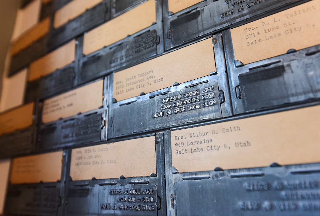 (Francisco Kjolseth  |  The Salt Lake Tribune)  Since 2016, this historic Ladies Literary Club House building at 850 E South Temple has been owned by a group of millennial visual artists and entrepreneurs, known as Photo Collective Studios, who discovered original nameplates and addresses of the former members now on display in the basement. They've renovated the building and are now seeking a grant to make it ADA accessible for the first time in its 106-year history.