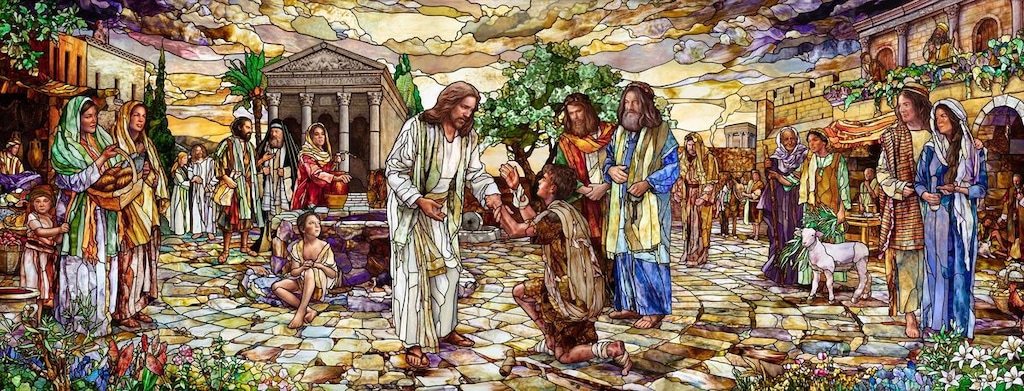 (The Church of Jesus Christ of Latter-day Saints) This Holdman artwork, "Believe in Him," is on display at the St. George Temple Visitors' Center.