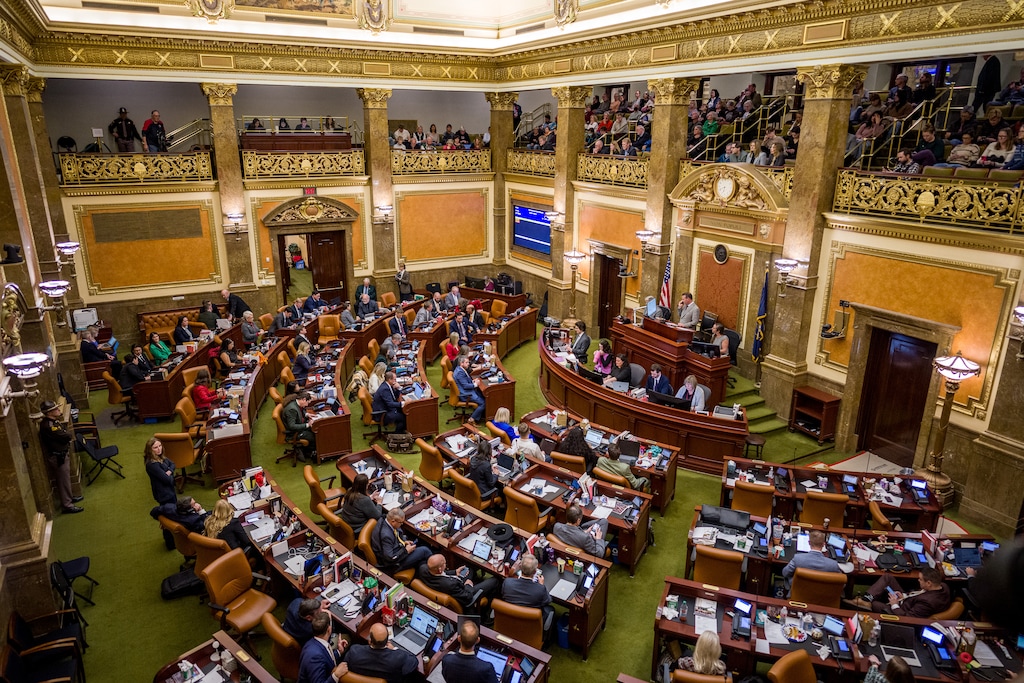 (Trent Nelson  |  The Salt Lake Tribune) The House Chamber during a special session at the Utah Capitol in Salt Lake City on Tuesday, Dec. 9, 2025.