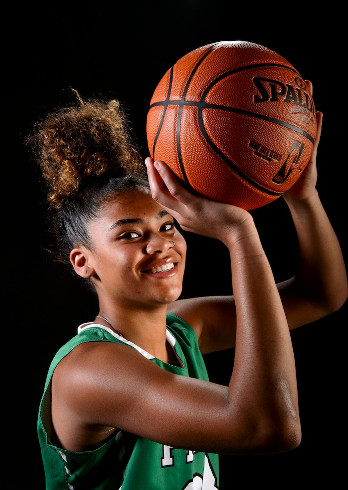 (Steve Griffin  |  The Salt Lake Tribune)  Prep basketball Lavender Briggs, Provo, in the Salt Lake Tribune studio in Salt Lake City Tuesday April 10, 2018.