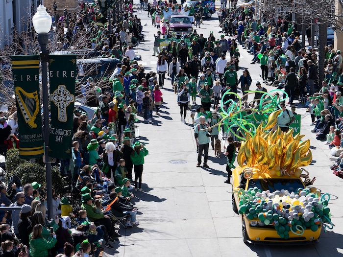 (Rick Egan | The Salt Lake Tribune) The St. Patrick's Parade at the Gateway in Salt Lake City, on Saturday, March 12, 2022.