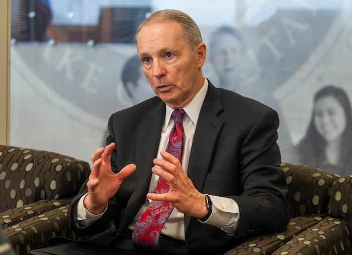 (Rick Egan  |  The Salt Lake Tribune)      Bruce C. Kusch, president of LDS Business College, talks about Ensign College, which will become the new name of the college in September, Tuesday, Feb. 25, 2020.