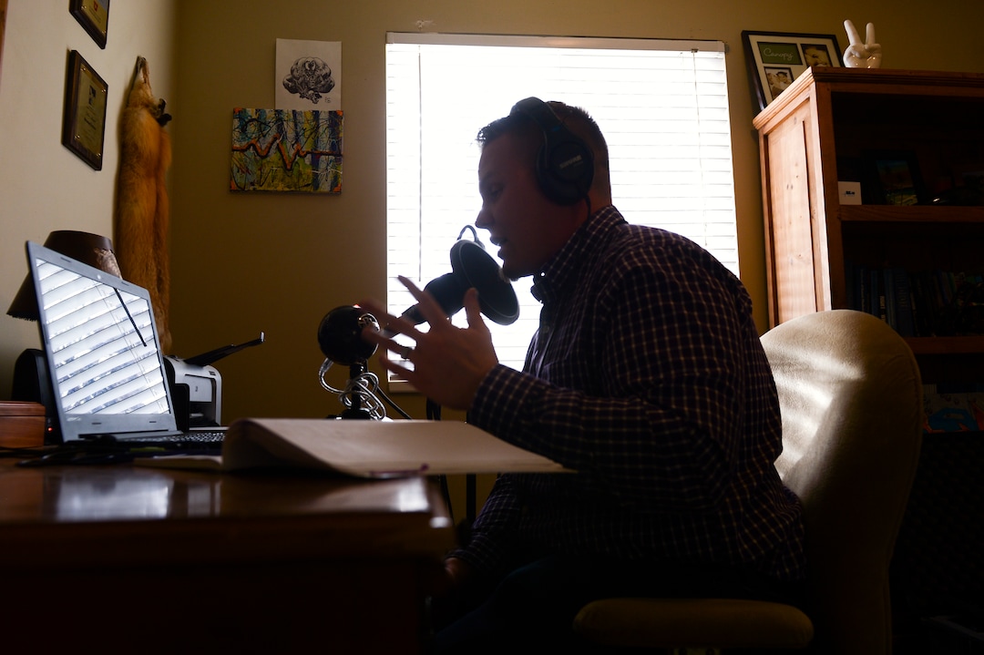 (Leah Hogsten  |  The Salt Lake Tribune) Sex therapist Braxton Dutson, hosts the Birds and Bees podcast, a sex-positive podcast, Tuesday, March 13, 2018. 