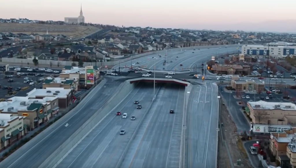 (Photo courtesy of Utah Department of Transportation) More freeway-like interchanges on Bangerter Highway, such as this one at 11400 South, are among current high-priority projects that might face slowing by tax losses from the pandemic. Lawmakers are considering borrowing $500 million to keep projects moving.