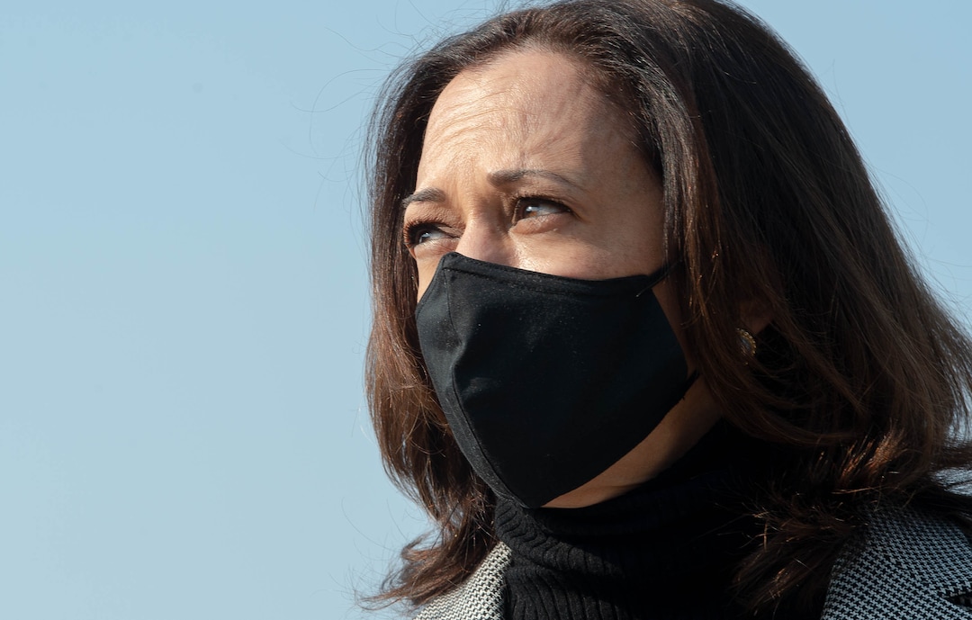 (Francisco Kjolseth  |  The Salt Lake Tribune) Democratic vice presidential candidate Sen. Kamala Harris, D-Calif., makes a brief "cultural stop" to This Is The Place Heritage Park on Saturday, Oct. 3, 2020, as she arrives early to Salt Lake City in anticipation of her upcoming vice presidential debate next week.