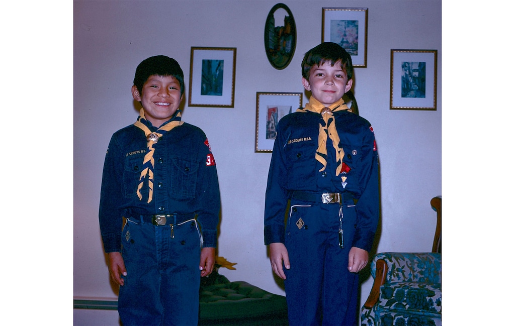 (Thomas DeVere Wolsey) Leander, left, lived with Thomas DeVere Wolsey, right, and his family in Utah during the 1970s as part of the Indian Student Placement Program sponsored by The Church of Jesus Christ of Latter-day Saints.