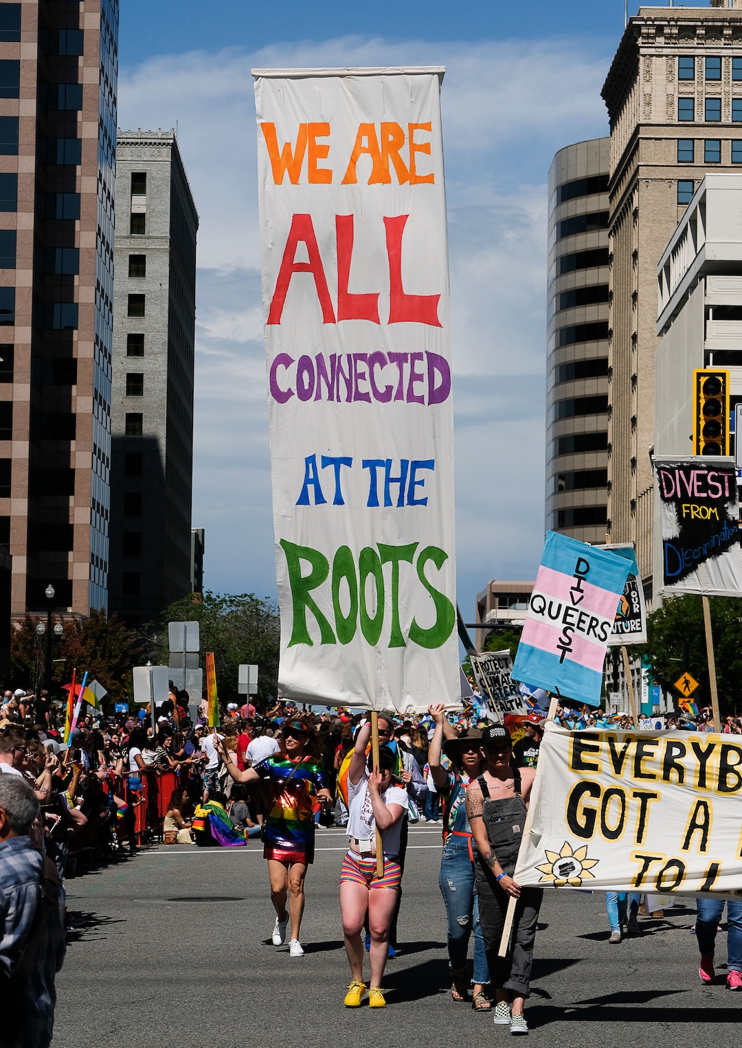 (Francisco Kjolseth  |  The Salt Lake Tribune)  Thousands participate in the Utah Pride Parade in Salt Lake City on Sunday June 2, 2019.