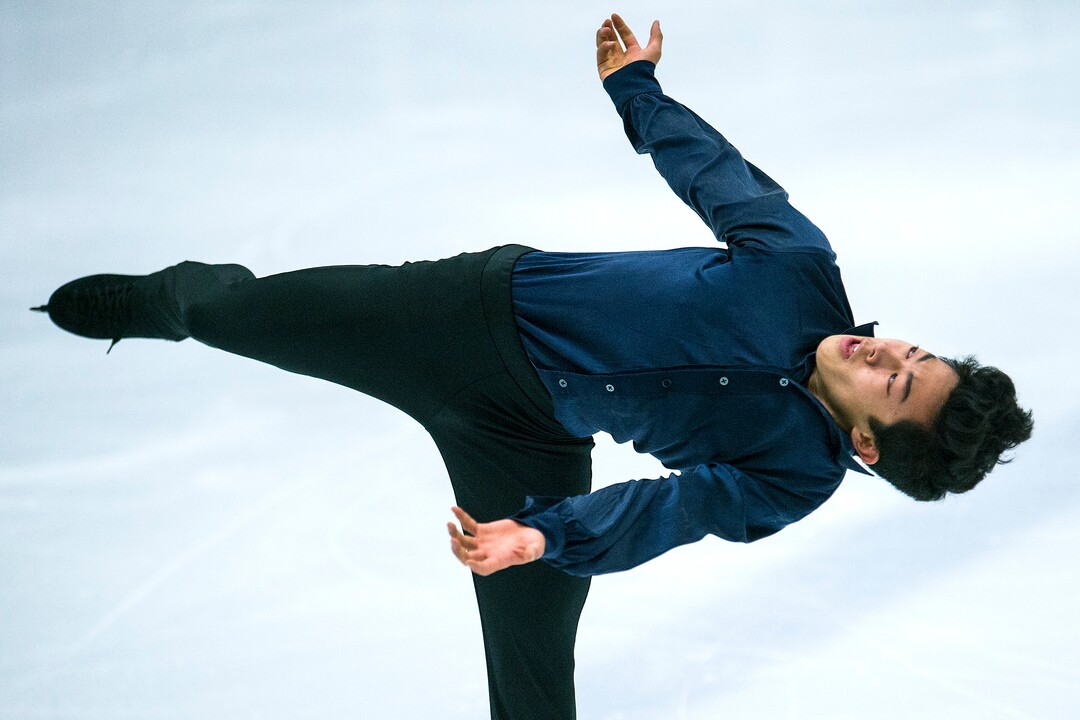 (Chris Detrick  |  The Salt Lake Tribune)   Nathan Chen competes in the Men's Free Skate during the U.S. International Figure Skating Classic at the Salt Lake City Sports Complex Friday, September 15, 2017. 
