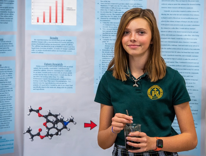 (Rick Egan  |  The Salt Lake Tribune)      Mercedes Randhahn will be traveling to Washington D.C. as one of the finalists in a national middle school science competition. Wednesday, Oct. 23, 2019. Randhahn, along with Sandy students Sidor Clare and Kassie Holt, topped The Salt Lake Tribune's Utahn of the Year readers' poll.