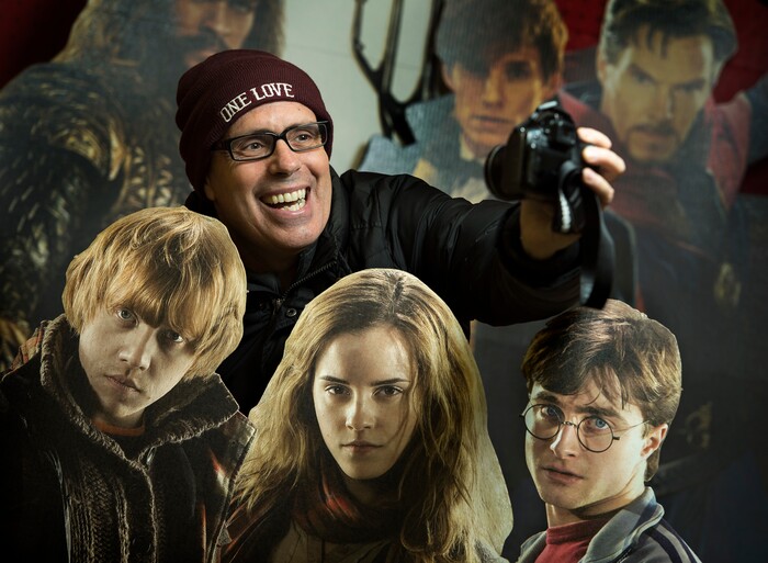 (Leah Hogsten | The Salt Lake Tribune) "I think it's exciting," said Stuart Graves who admits he gets starstruck while attending Sundance. Graves has built a reputation since 2014 of taking selfies with Sundance celebrities. He uses a Canon 35mm, often ignoring the screen, aims the camera, shoots and hopes his framing is correct.