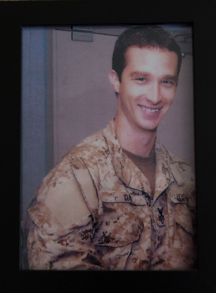 Steve Griffin / The Salt Lake Tribune

A favorite photo of their son, Jared Day, is part of a memorial that Karolyn and Sam Day have made in their Taylorsville, Utah home Monday August 1, 2016. On Aug. 6, 2011, Taliban fighters shot down a Chinook helicopter carrying 38 military personnel, including 31 Americans Ñ the largest loss of U.S. life in the Afghanistan campaign Ñ and two Utahns:  Jared Day and Blanding's Jason Workman.