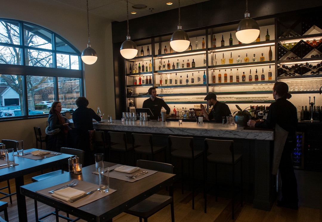 (Rick Egan  |  The Salt Lake Tribune)      OneOEight, a new bistro on the corner of 1300 South and 1700 East in Salt Lake City,Thursday, March 7, 2019.