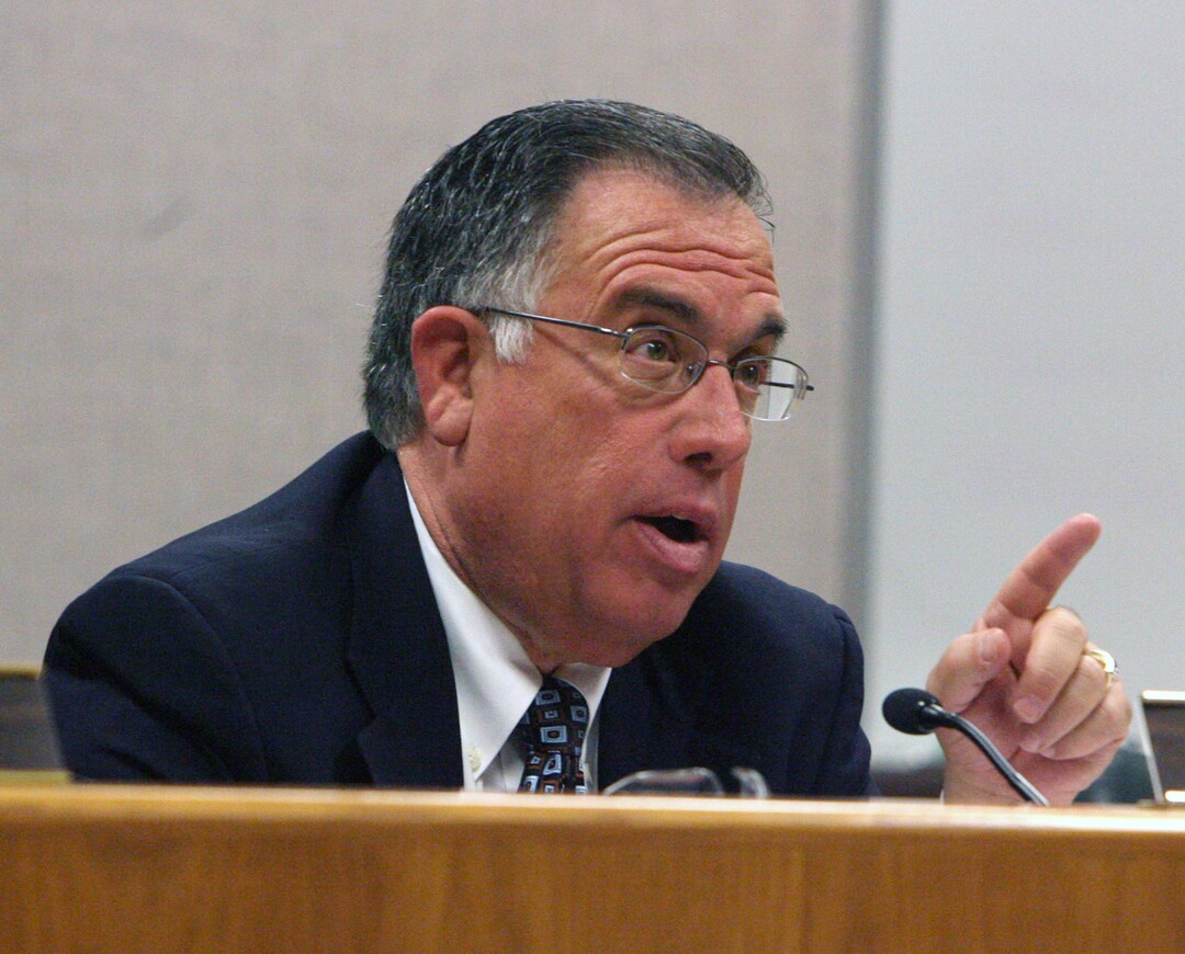(Steve Griffin  |  Tribune File Photo)  Utah liquor commissioner Sam Granato listens to public comment during liquor commission meeting at the Utah Department of Alcohol Beverage Control building in Salt Lake City, Thursday, March 24, 2011. The commission was taking public comment on liquor store closures in the state.