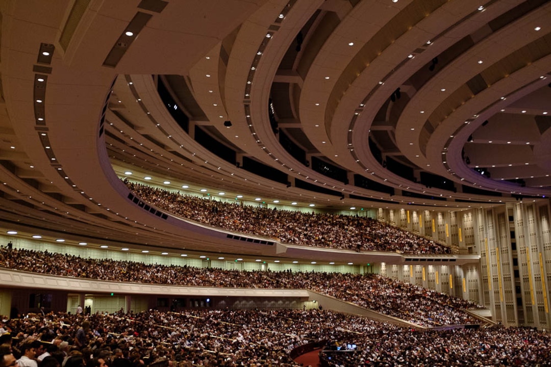 (Trent Nelson  |  The Salt Lake Tribune)  The afternoon session of the189th Annual General Conference of The Church of Jesus Christ of Latter-day Saints in Salt Lake City on Sunday April 7, 2019.