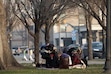 (Rick Egan | The Salt Lake Tribune) People gather at Pioneer Park, on Tuesday, Jan 13, 2026.