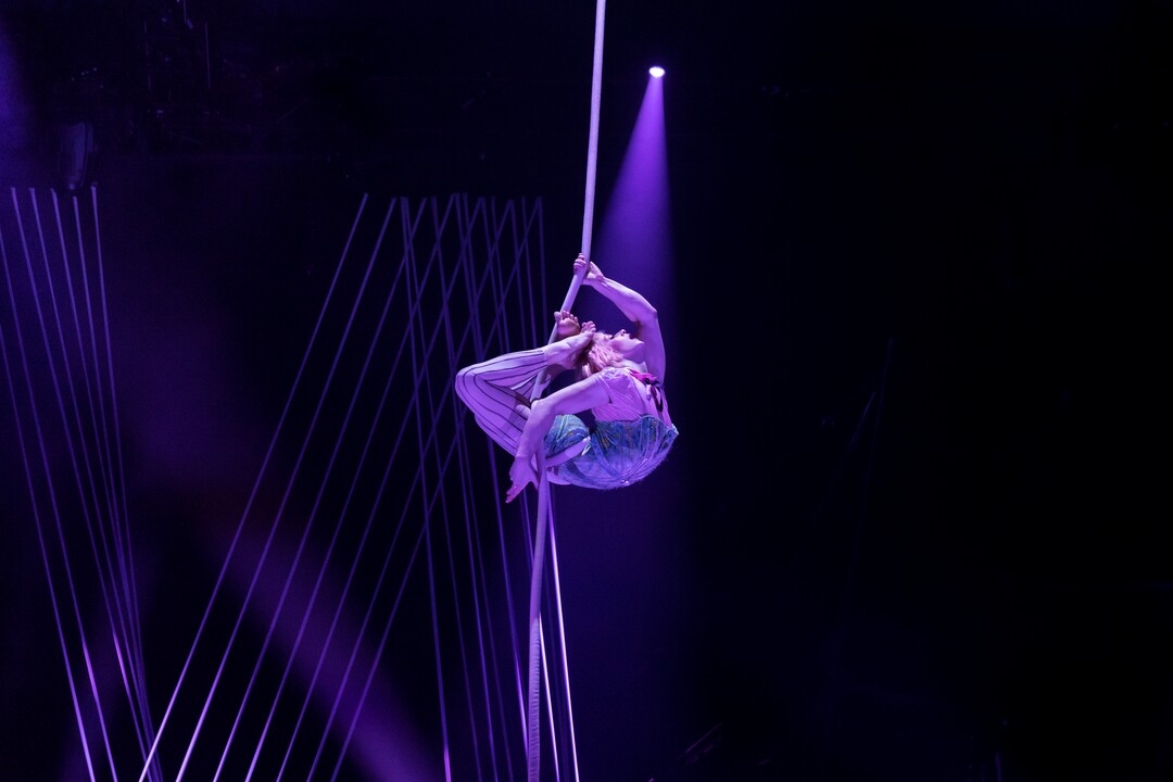 (Marie-Andrée Lemire  |  courtesy of Cirque du Soleil) A rope aerialist is one of the performers in Cirque du Soleil's show "Bazzar," which will play in a tent in the parking lot of the Maverik Center in West Valley City, from May 24 to July 5, 2020.