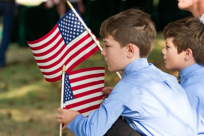 (Alex Gallivan  |  Special to The Tribune) Marine Pfc. Robert K. Holmes, who died 77 years ago aboard the USS Oklahoma during the attack on Pearl Harbor, is laid to rest in the Salt Lake City Cemetery, Monday, Aug. 20, 2018.