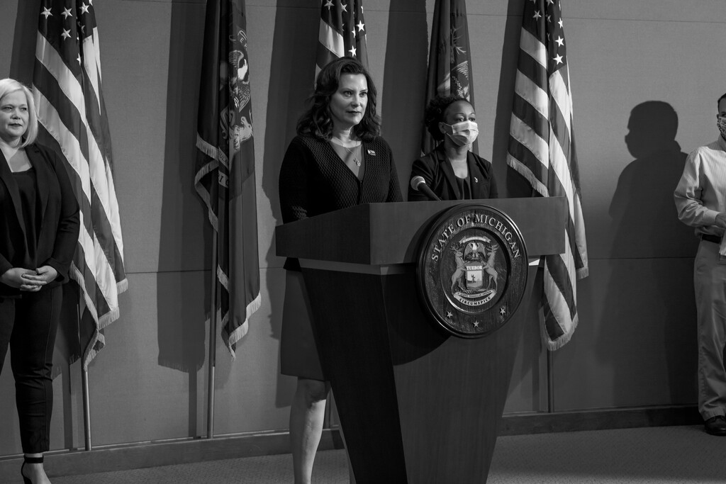 (Philip Montgomery for The New York Times) 

 Gov. Gretchen Whitmer of Michigan.