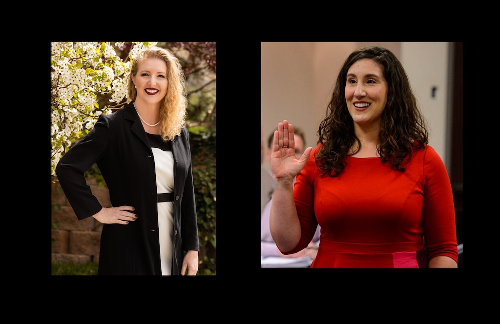 (Tribune file photos) Laurie Stringham and Shireen Ghorbani.
