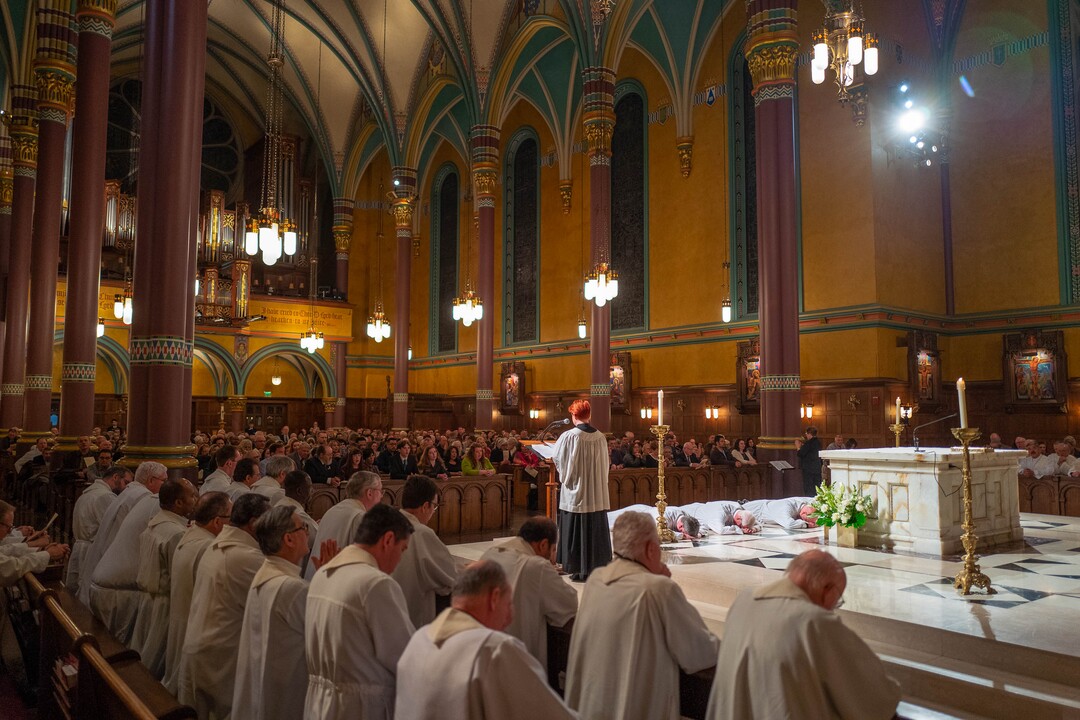 (Trent Nelson  |  The Salt Lake Tribune) A Mass where five men were ordained to the Office of Deacon at the Cathedral of the Madeleine in Salt Lake City on Friday, Jan. 31, 2020.