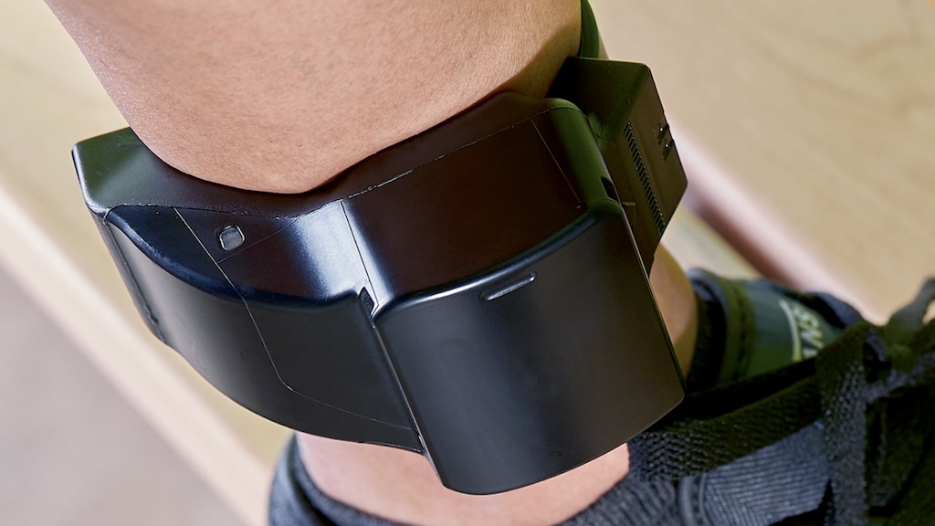(BI Inc. / DHS) Ankle monitors, like this one featured in a Department of Homeland Security training video, are becoming more common for people facing immigration court in Utah, attorneys say.